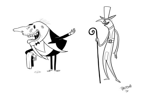 character design, butlers, creepy, dodgy